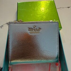 Kate Spade Metallic Silver Wallet